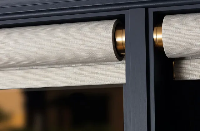 Detail of Lutron Palladiom wire-free blinds